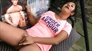 Kayu budak lucah hitam panas diambil dan disetubuhi luar